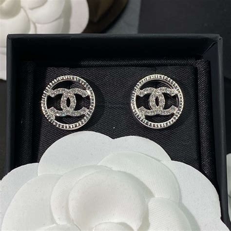 chanel second hand earrings|faux Chanel double c earrings.